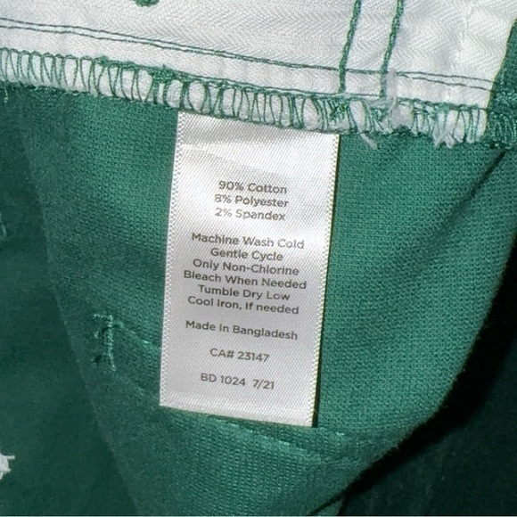 Talbots Velveteen Green Straight Leg Pants‎ - Picture 9 of 9